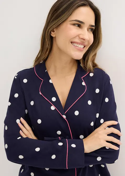 Pyjamas i myk bomull, bonprix