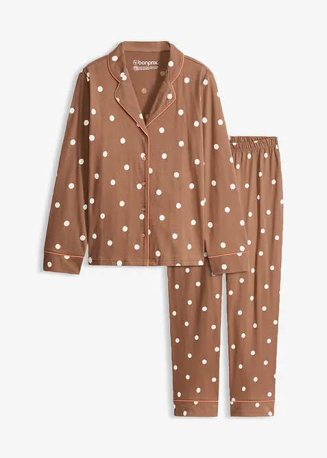 Pyjamas i myk bomull, bonprix