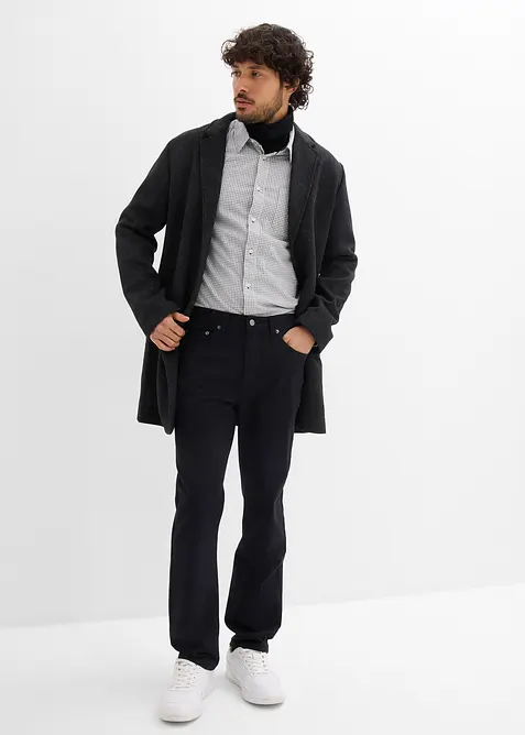 Classic fit stretchbukse med komfortlinning, Straight, bonprix