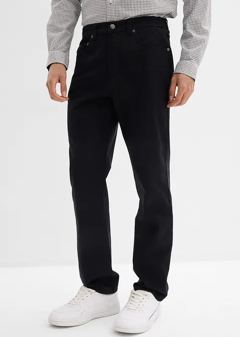 Classic fit stretchbukse med komfortlinning, Straight, bonprix