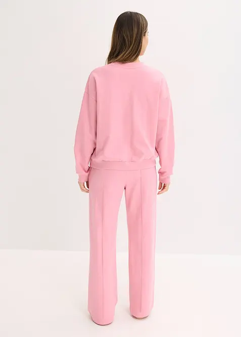 Sweat-kosedress med biser, bonprix