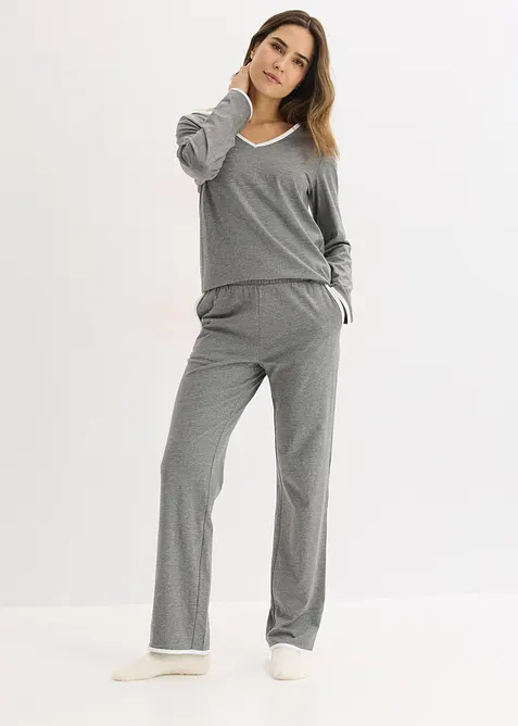 Pyjamas i 100% bomull, bonprix