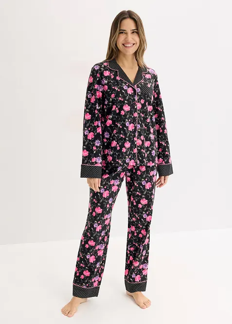 Pyjamas i 100% bomull, bonprix