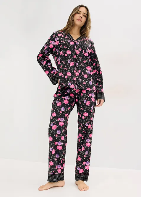 Pyjamas i 100% bomull, bonprix