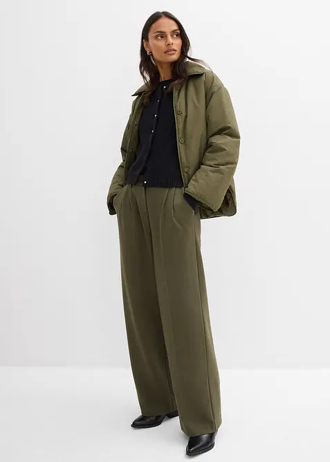 Cardigan med ull og fine knapper, bonprix