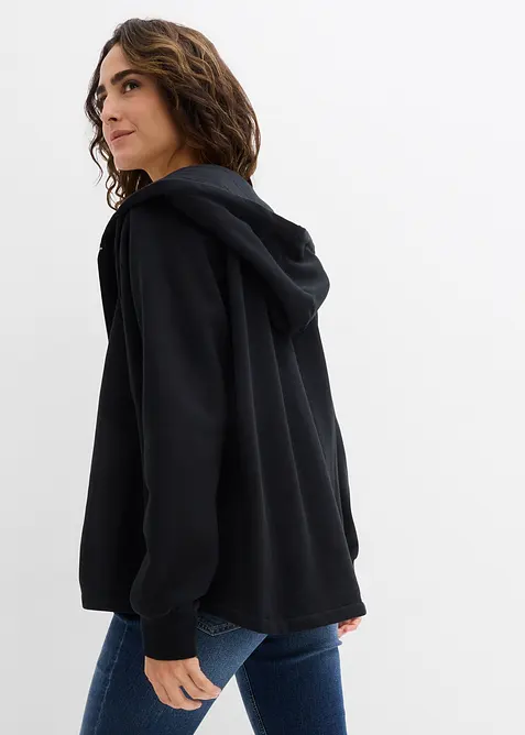 Sweatjakke i 100% &oslash;kologisk bomull, bonprix