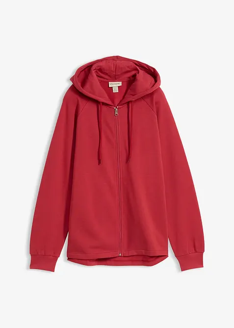 Sweatjakke i 100% &oslash;kologisk bomull, bonprix