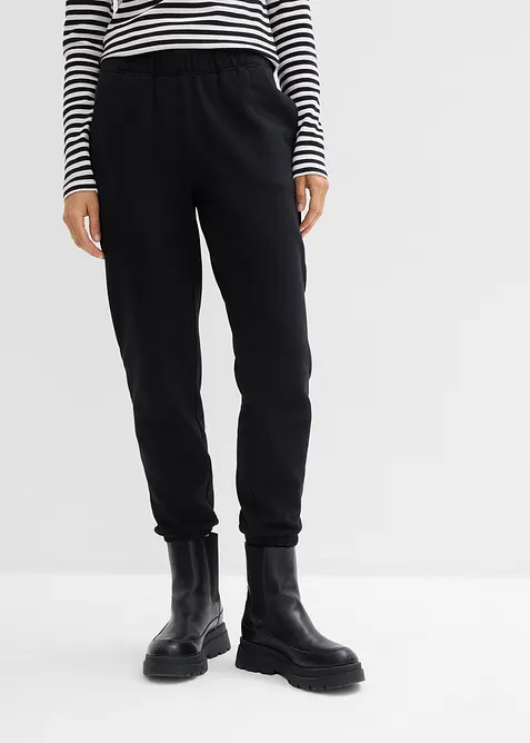 Joggebukse i 100% &oslash;kologisk bomull (2-pack), bonprix