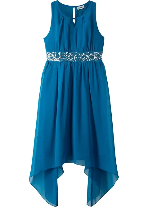 Chiffonkjole med paljetter, bonprix
