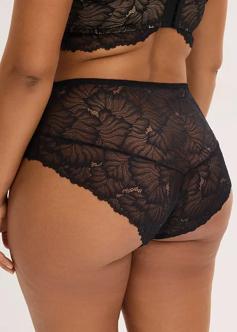 Nydelig blondetruse med h&oslash;y midje, bonprix