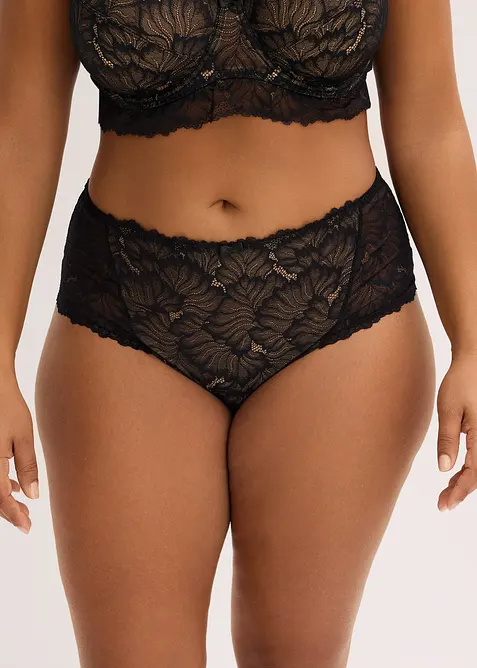 Nydelig blondetruse med h&oslash;y midje, bonprix