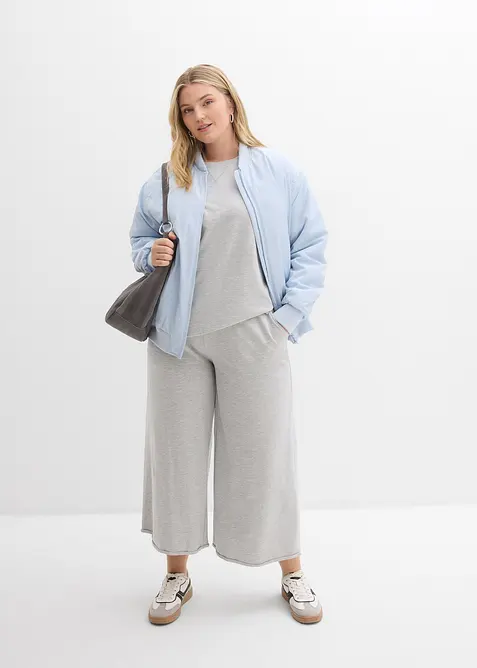 Lang sweatshirt i 100% bomull, bonprix