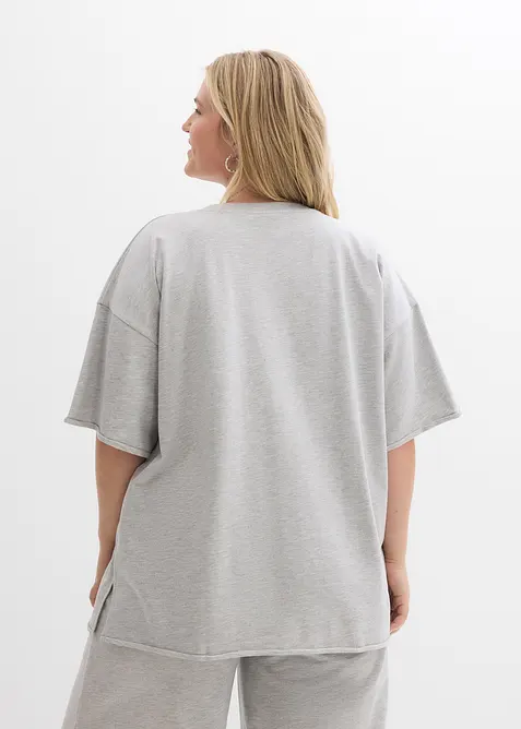 Lang sweatshirt i 100% bomull, bonprix