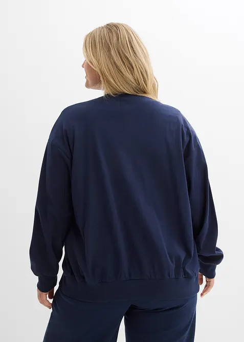 Sweatjakke av 100% bomull, bonprix