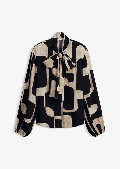 Sl&oslash;yfebluse i lett viskose, bonprix