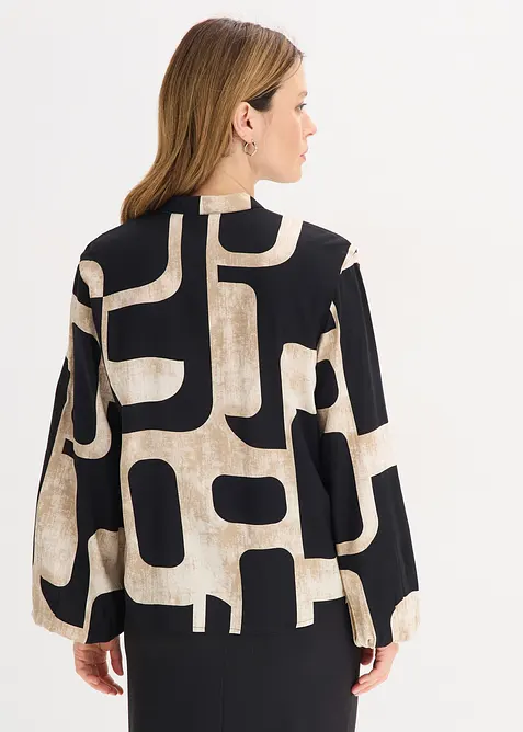 Sl&oslash;yfebluse i lett viskose, bonprix