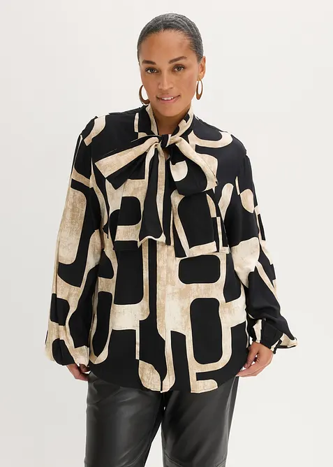 Sl&oslash;yfebluse i lett viskose, bonprix