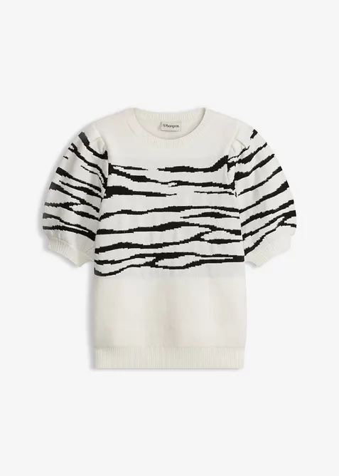 Genser med puffermer, bonprix