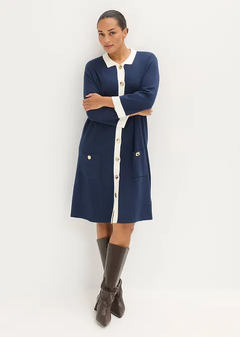 Strikket kjole, bonprix