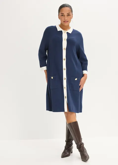 Strikket kjole, bonprix