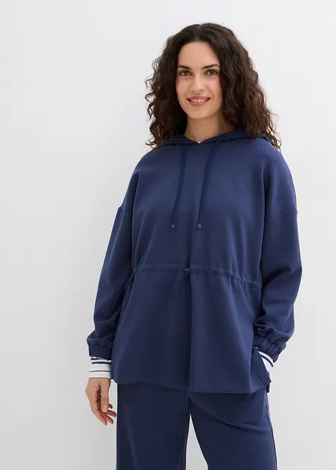 Lang sweatshirt av mykt scuba-materiale, bonprix