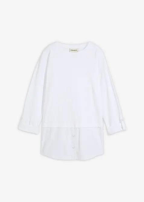 Topp med bluseinnsats, bonprix