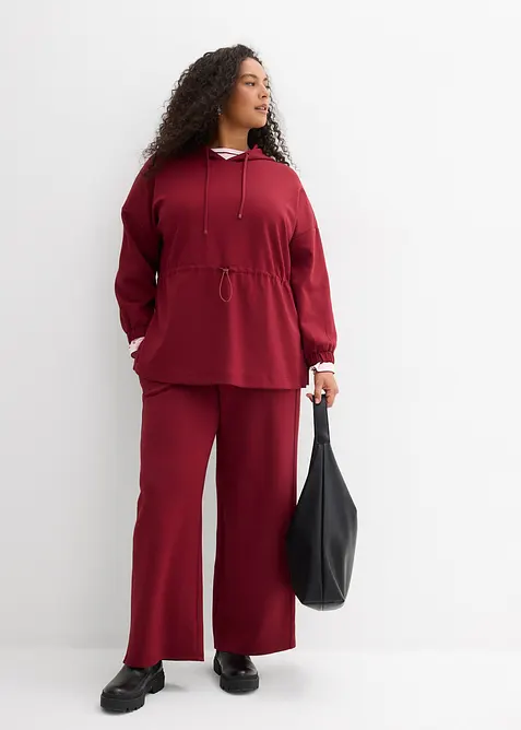 Lang sweatshirt av mykt scuba-materiale, bonprix