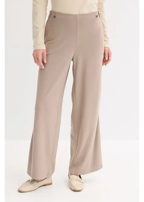 Jerseybukse med dekorativt spensel, bonprix