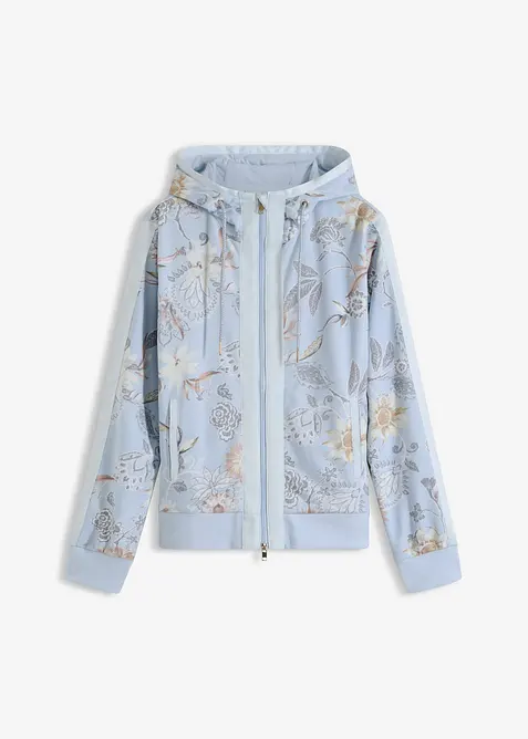 Sweatjakke med trykk, bonprix