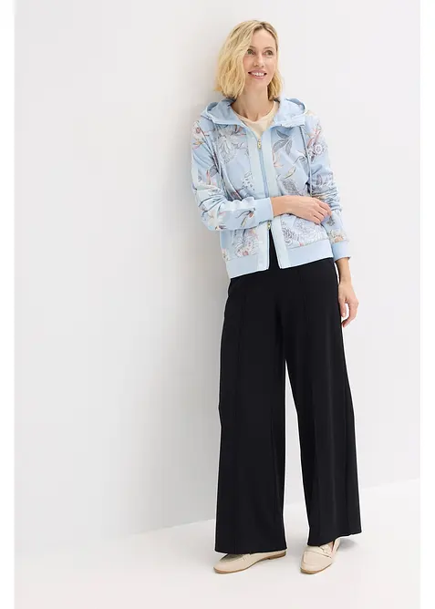 Sweatjakke med trykk, bonprix