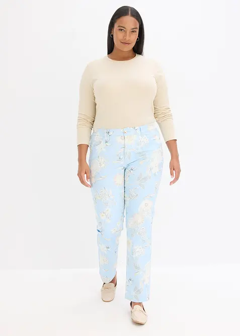 M&oslash;nstret bukse med stretch, bonprix