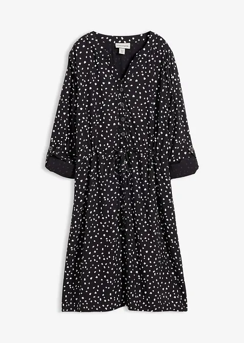 Skjortekjole i myk viskose, bonprix