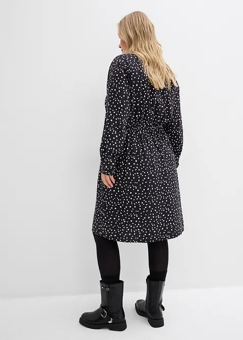 Skjortekjole i myk viskose, bonprix