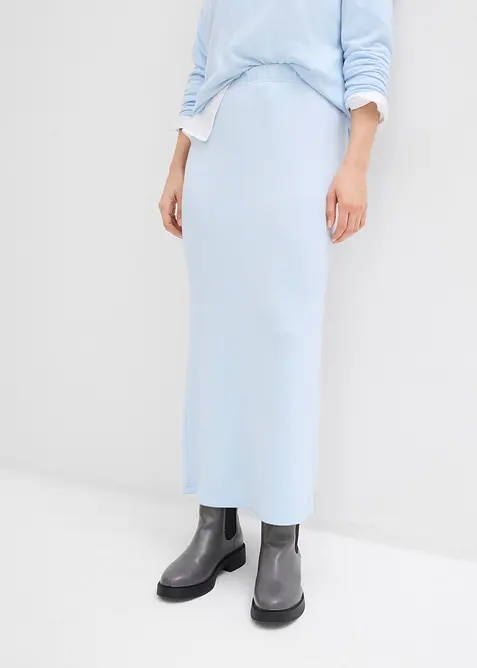 Jerseyskj&oslash;rt i strikket look, bonprix