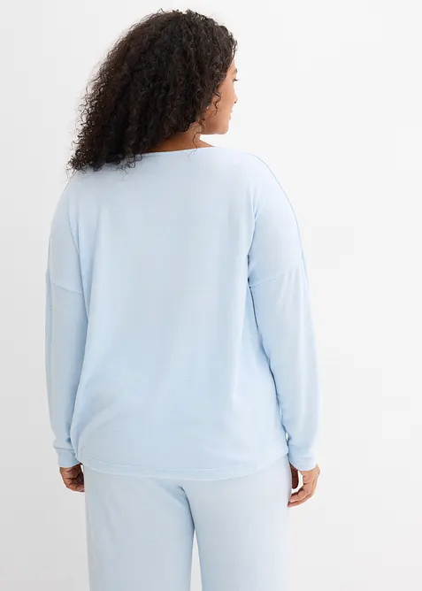 Oversized sweatshirt i strikket stil, bonprix
