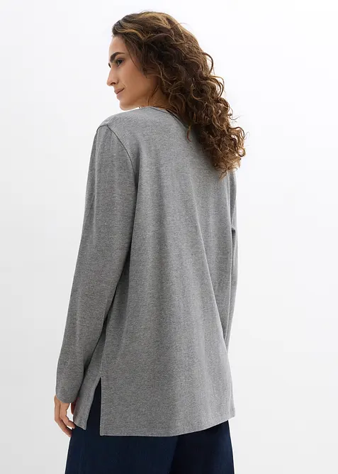 Lang topp i 100% &oslash;kologisk bomull, bonprix