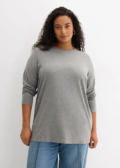 Lang topp i 100% &oslash;kologisk bomull, bonprix