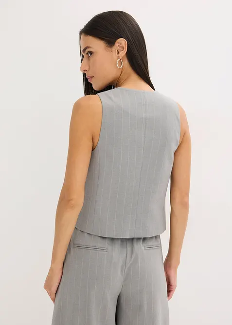 Dressvest med n&aring;lstripem&oslash;nster, bonprix