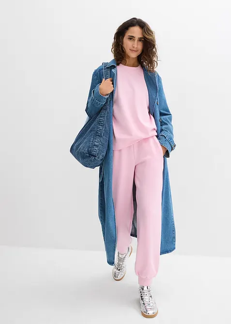 Sweatshirt i mykt scubamateriale, bonprix