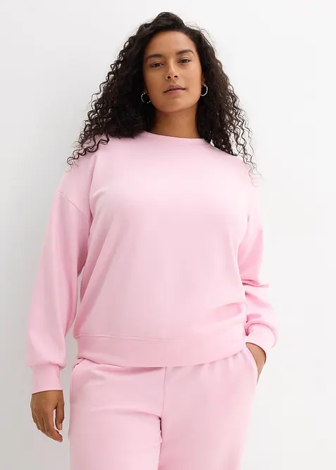 Sweatshirt i mykt scubamateriale, bonprix
