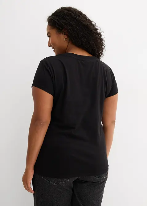 T-skjorte i 100% &oslash;kologisk bomull (2-pack), bonprix