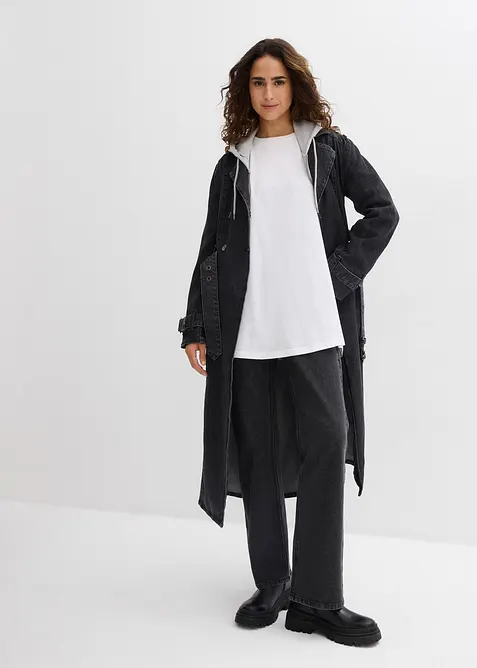 Lang topp i 100% &oslash;kologisk bomull (2-pack), bonprix