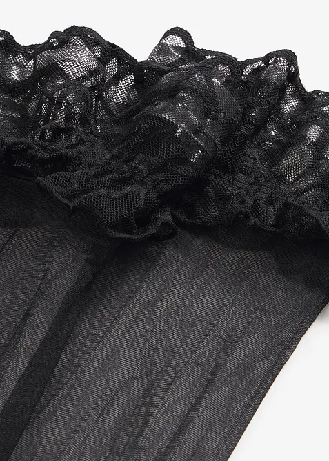 Stay-ups med blonder 20 DEN, bonprix