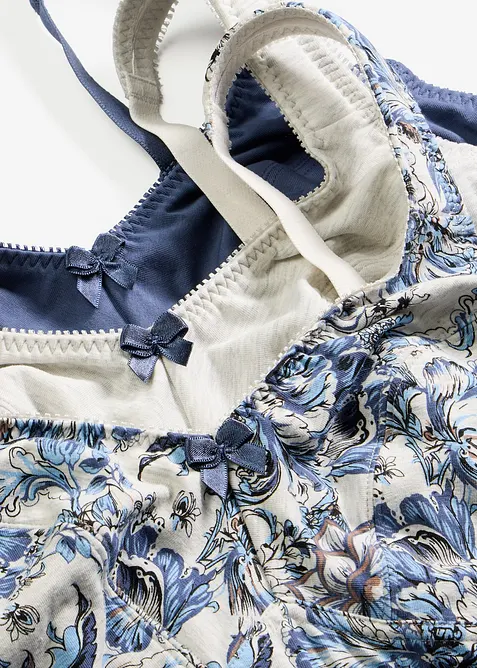 BH uten b&oslash;yle med &oslash;kologisk bomull (3-pack), bonprix