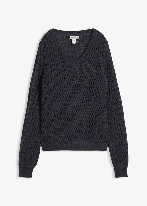 Genser av bomullmiks, bonprix