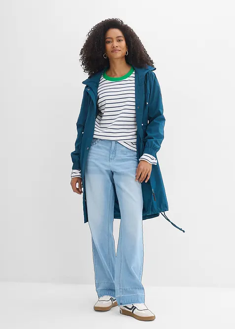 Langermet topp i 100% &oslash;kologisk bomull, bonprix