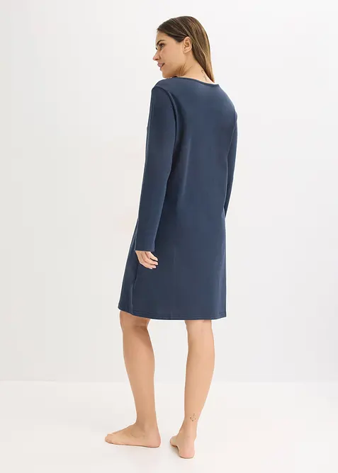 Nattskjorte av myk bomull, bonprix