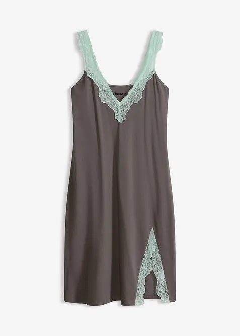 Nattkjole med viskose og blonde, bonprix
