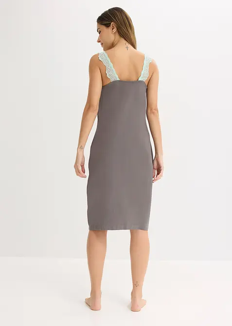 Nattkjole med viskose og blonde, bonprix