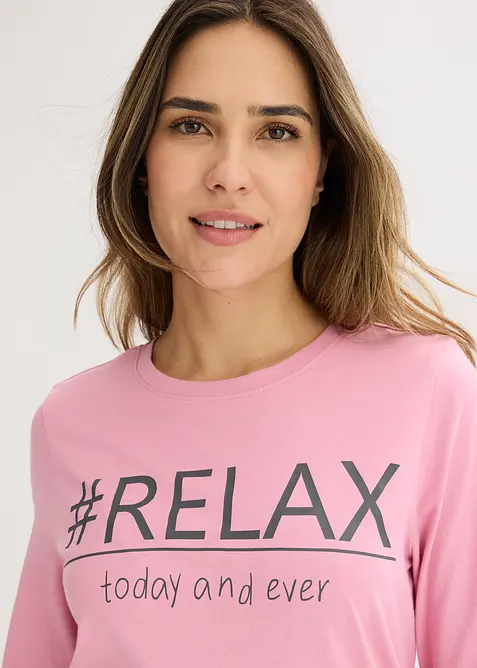 Pyjamas i myk bomull, bonprix